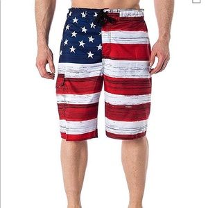 Men's Surf Swim Board Shorts with Lining